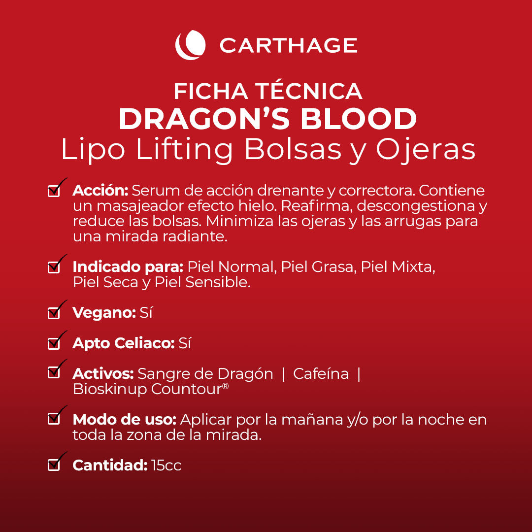 LIPO LIFTING BOLSAS Y OJERAS (SANGRE DE DRAGON)